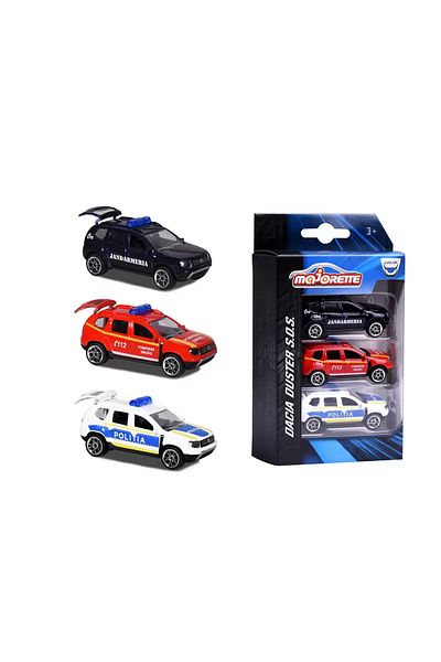 Simba Majorette Set 3 Dacia Duster Metal 7.5cm