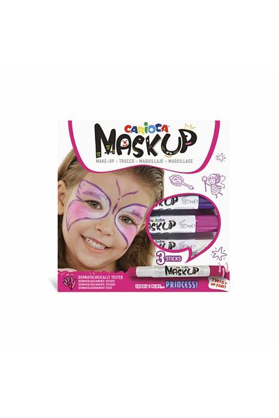 CARIOCA Face Painting Colors, Face Painting, Mask Up Princess, 3 Pencils / Set