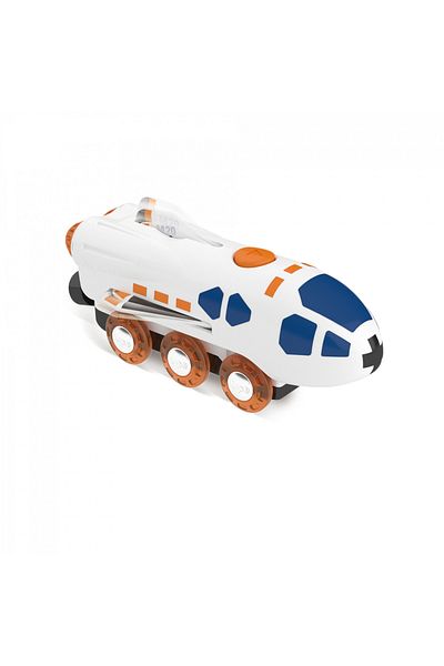 Hape Children's Toy - Dual Mode Toy Space Shuttle