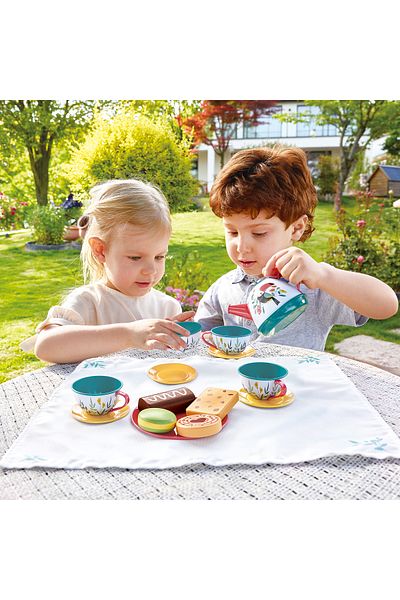 Hape Toy - Tea Set With Suitcase (15 PIECES)