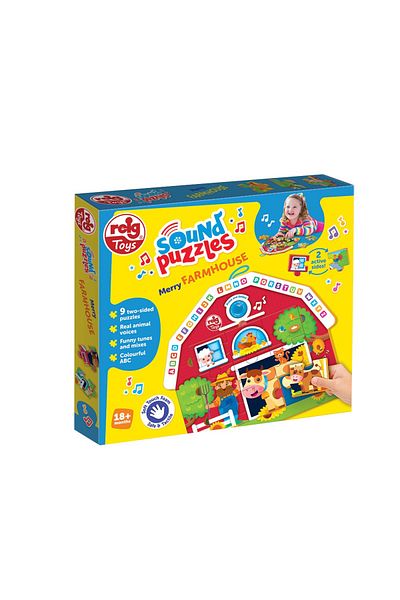 Reig Musicales Puzzle With Sounds - Farm Animals, 9 Pieces Made of Eva Foam