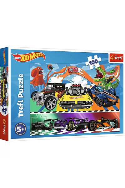Trefl Puzzle 100 závodních autíček Hot Wheels