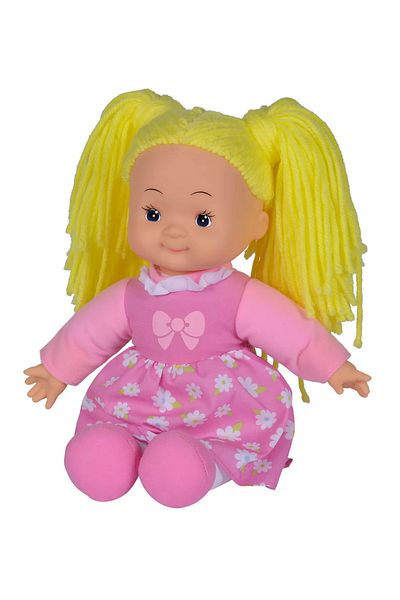 Simba Flower Dolly 38cm Fabric Doll With Yellow Hair