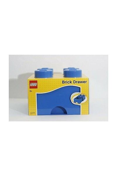 LEGO Storage 5005403 - 2*2 Crinkle Blue Slide Storage Block