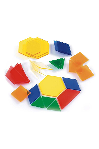 Edx Education Forme Geometrice Translucide Colorate, 245 Piese, Pentru Lucrul...