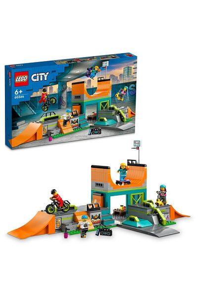 LEGO City Street Skateboard Park 60364 Toy Building Set (454 PIECES)