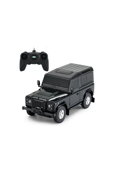Rastar Masina cu telecomanda land rover defender negru cu scara 1 la 24