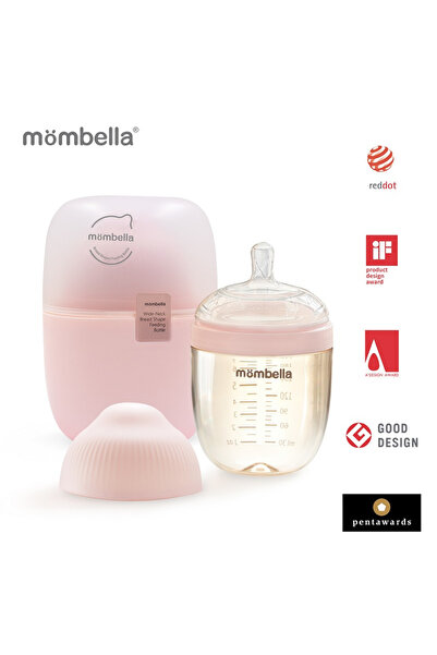 Mombella Biberon Anticolici Breast-like, 210ml, Tetina M Flux Mediu, Ppsu,old...