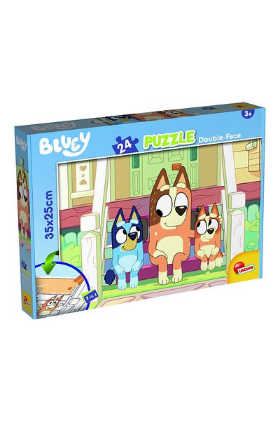 Lisciani Coloring Puzzle - Bluey & Mr Monkey Jocks (24 PIECES)