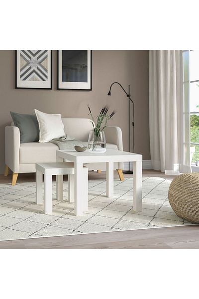 IKEA Side table, white, 55x55 cm