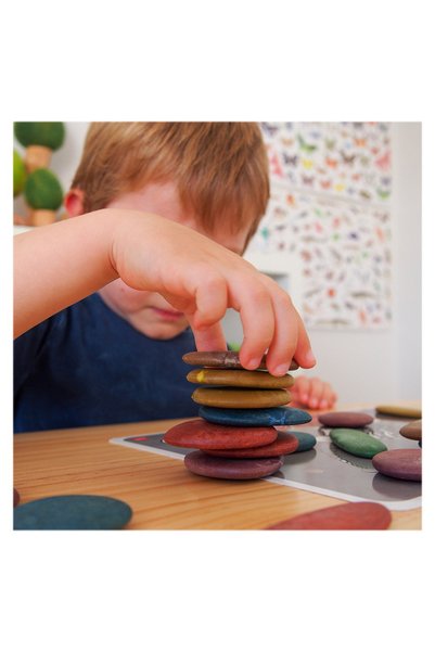 Edx Education Junior Rainbow Eco-pebbles, Set De Activitati Cu Pietricele