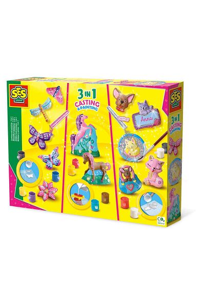 SES Creative Molding and Painting Set various figurines, 5 years+