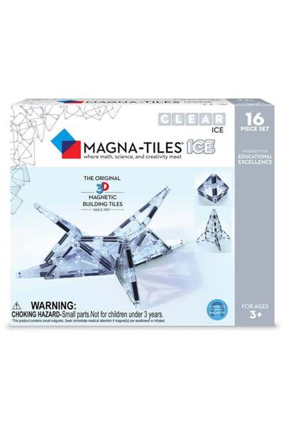 Magna Tiles Magna-Tiles ICE Transparent - set magnetic (16 piese)