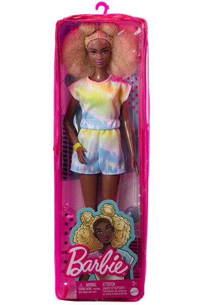 mattel Barbie Fashionista Doll With Blonde Afro Hair