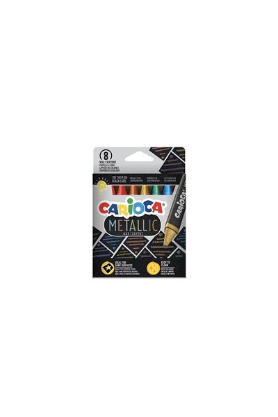 CARIOCA Metallic Wax Crayons 8/set