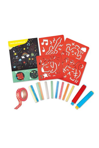 Hape Chalk Drawing Kit For Children - 22 Pieces