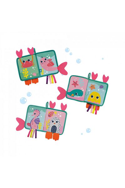 SES Creative Bath Toy - Neoprene Book With Tails