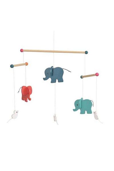 Egmont Toys Elephants, Wooden Mobile Decoration, Egmont