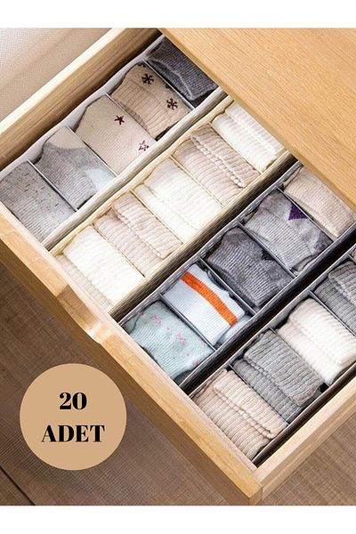 Mapple Home 20 τεμάχια 5 θήκες συρταριών για κάλτσες, γραβάτες, εσώρουχα, κοσμήματα