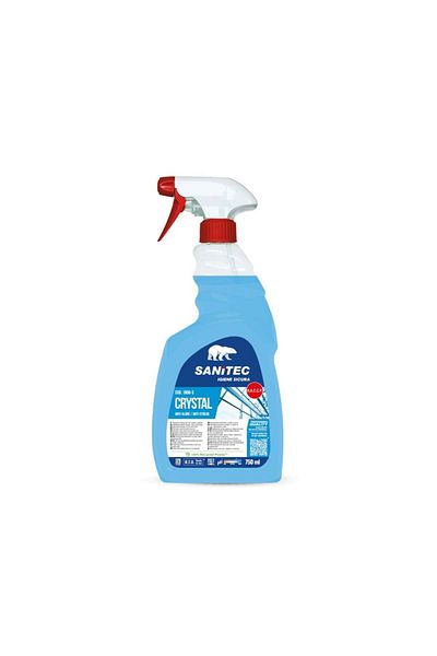 SANITEC Window cleaner with spray, for windows, mirrors and chrome surfaces, 750 ml