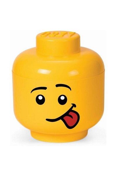 LEGO Storage Boxes Minifigure S Head Storage Box - Silly