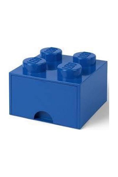 LEGO Storage 5005403 - 2*2 Crinkle Blue Slide Storage Block