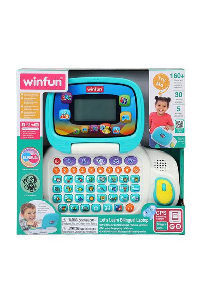 WINFUN Laptop Let's Learn Bilingual For Babies,