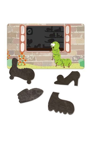Chalk and Chuckles Memory Game - Messy Caterpillar