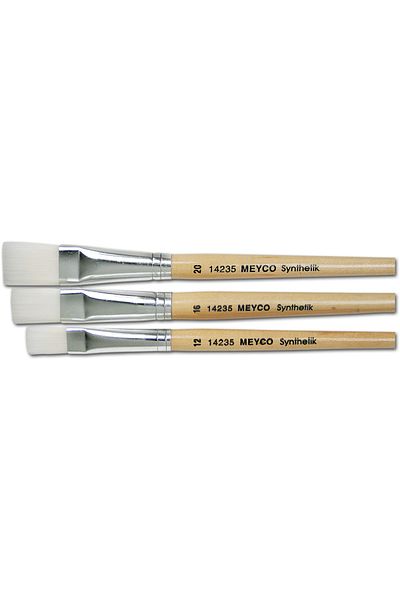 Meyco Brushes For Small Children, With Short And Rounded Tail, Made Of Synthetic Hair, 3 Pcs