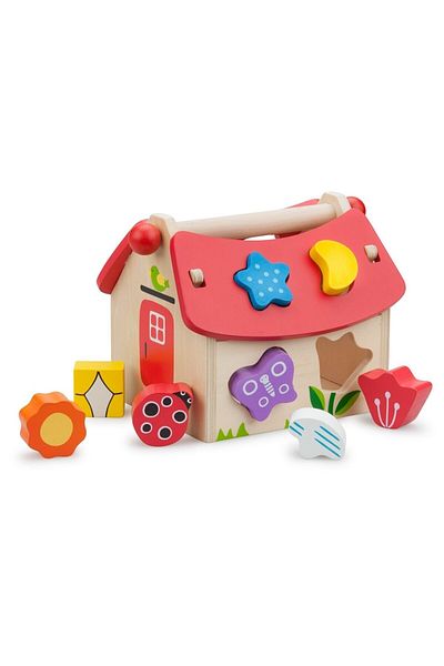New Classic Toys Casuta Shape Sorter Cu Forme
