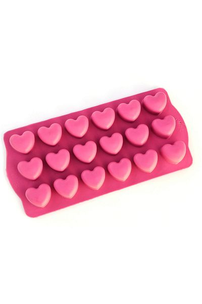 mys silicone Forma din silicon pentru cuburi de gheata sau ciocolata Inima, 21.5 x 10 x 2 cm