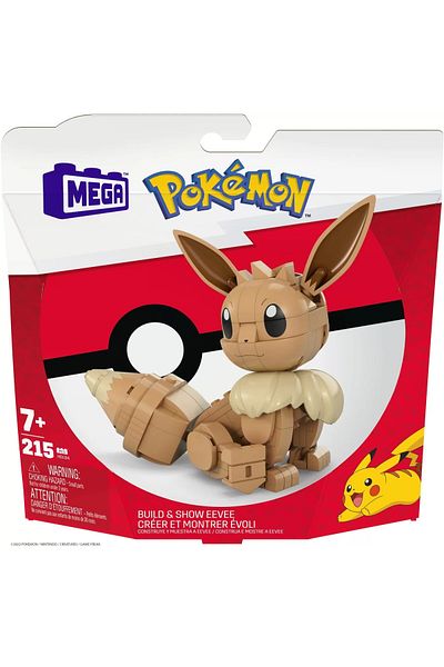 mattel Pokemon Mega Construx Eevee Construction Set