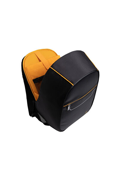 Exacompta Lehký batoh na notebook 15,6", s kapsami na zip na přední a boční straně, černá barva