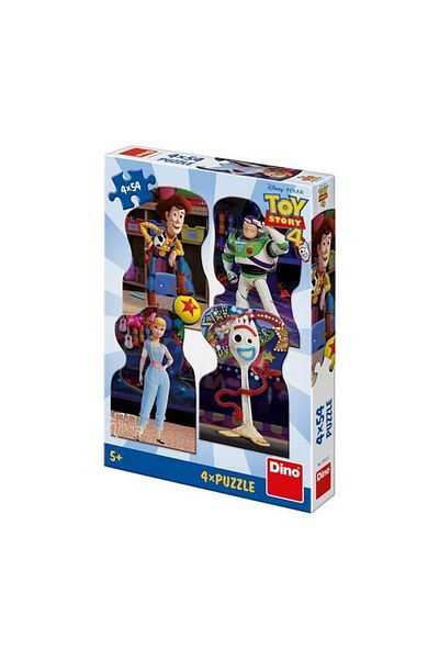 Dino Puzzle 4 In 1 - Toy Story 4 - 54 Piese