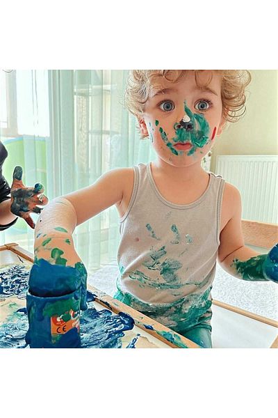 CARIOCA Finger Paint, Washable, Baby Finger Paint, 2 Years, 6 Colors / Set