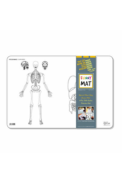 Funny Mat Coloring Sheet, Human Body Model, Reusable, 48 X 33.5 Cm