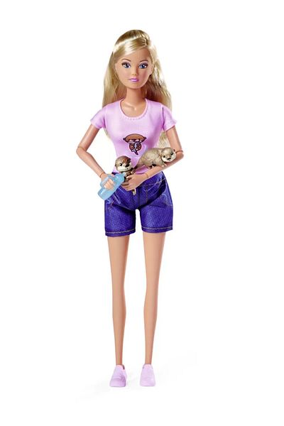 Simba Steffi Love - Steffi Doll with Otter Cub, 29 Cm