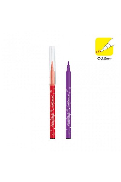 KEYROAD Carioci Colorate Washable, 6 Culori, Lavabile, Blister Carton