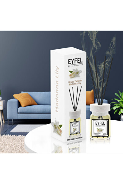 Eyfel Odorizant de cameră cu bețișoare, crin alb, 120 ml