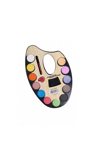 Micostore Watercolors 12 Colors, On The Painting Palette