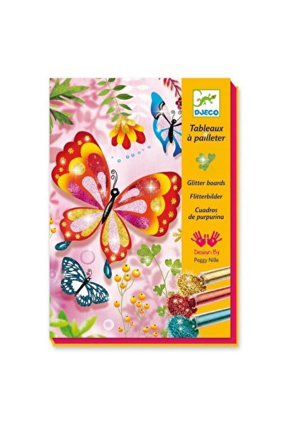 djeco Fluturi cu sclipici - Pictură cu fluturi cu sclipici