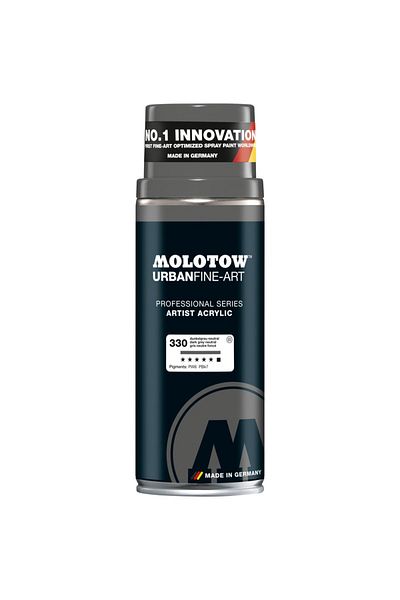Molotow Ufa Artist Acrylic Spray 400ml Dark Gray Neutral