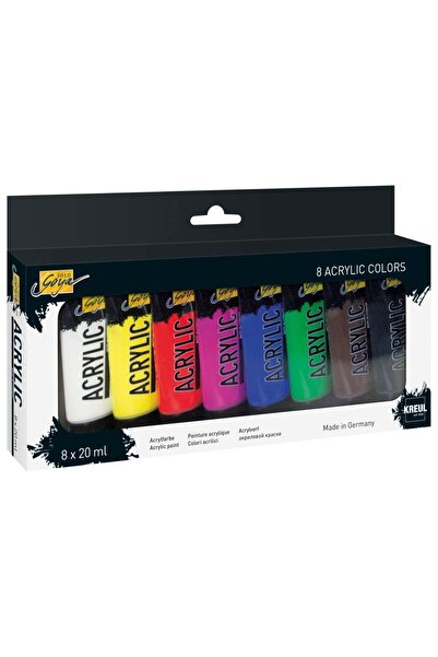 Kreul Vopsea Acrilica Solo Goya, Set 8 Buc X 20 ml