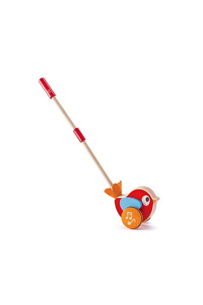 Hape Wooden Push Toy - Lily The Musical Bird