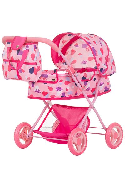 Chipolino Dora Hearts Doll Stroller