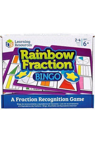 Learning Resources Bingo Game - Rainbow of Fractions