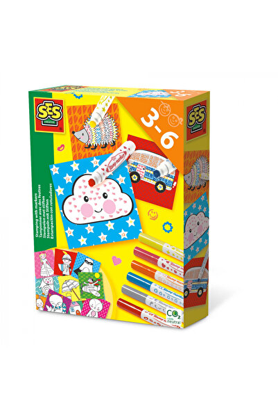 SES Creative Σετ Δημιουργικών - Σφραγίδα με Μαρκαδόρους