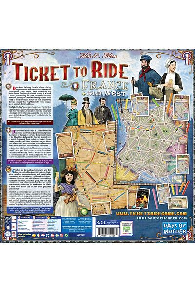 Ticket to ride Joc De Societate Harta Collection France & Old West, Extensie, Limba Engleza