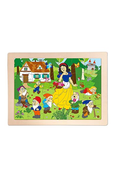 Woody Puzzle din lemn - Albă ca Zăpada