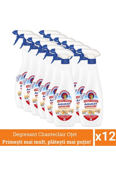 chante clair Promo Pack 12 X Chanteclair Universal Degreaser With Vinegar, Spray, 600 ml